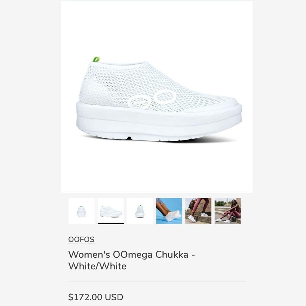 NWT - OOFOS Light Purple Mesh Slip-On Sneakers